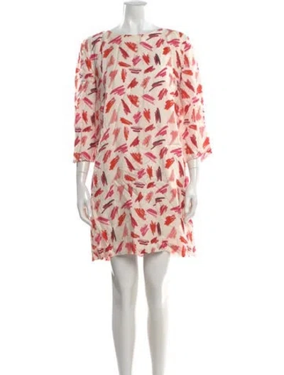 Pre-owned Rachel Antonoff Printed Mini Dress In White