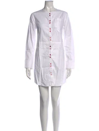 Pre-owned Rachel Antonoff Printed Mini Dress In White