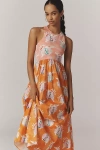 Rachel Antonoff Reese Printed A-line Maxi Dress