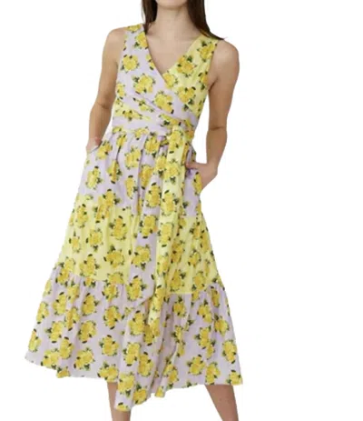 Rachel Antonoff Sandy Dress In Yellow/lilac
