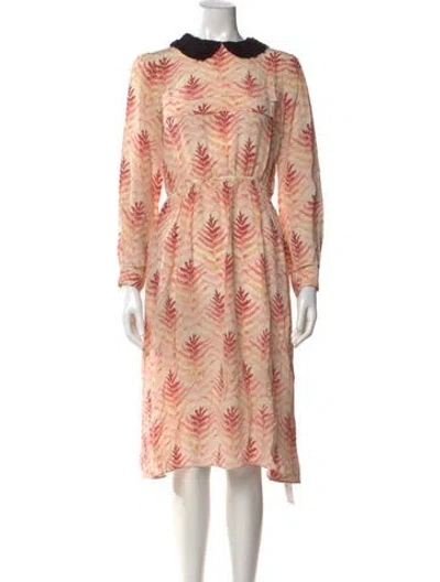Pre-owned Rachel Antonoff Silk Midi Length Dress In Multi