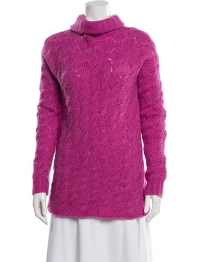 Pre-owned Rachel Antonoff Turtleneck Sweater In Purple