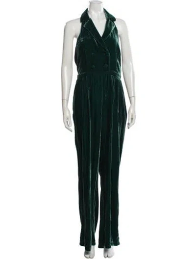 Pre-owned Rachel Antonoff V-neck Jumpsuit In Green