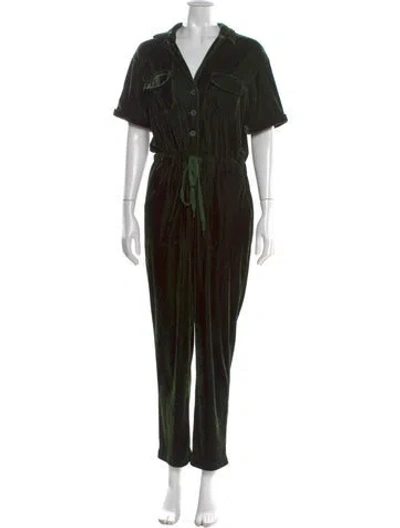Pre-owned Rachel Antonoff V-neck Jumpsuit In Green