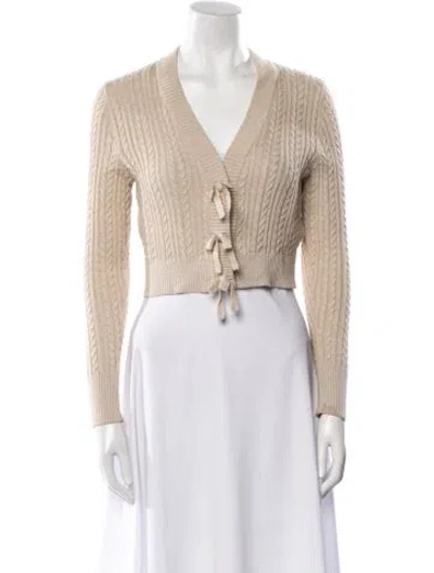 Pre-owned Rachel Antonoff V-neck Sweater In Neutral
