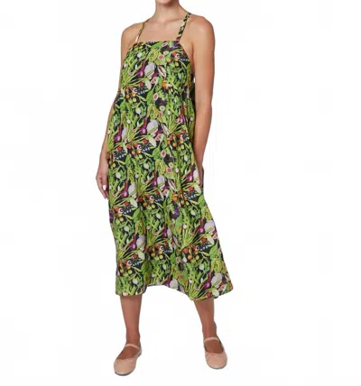 Rachel Antonoff Women's Rebecca Midi Dress In House Salad In Green