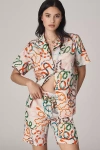 Rachel Antonoff X Anthropologie Timmy Linen Blend Shorts In Multicolor
