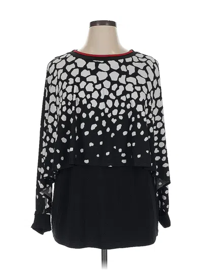 Rachel Cole Long Sleeve Blouse In Animal Print