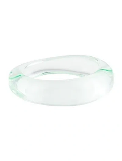 Pre-owned Rachel Comey Acrylic Beluga Bangle Bracelet, 8.25" In Multi