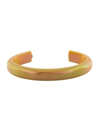 Pre-owned Rachel Comey Acrylic Buraca Cuff Bracelet, 7.25" In Multicolor