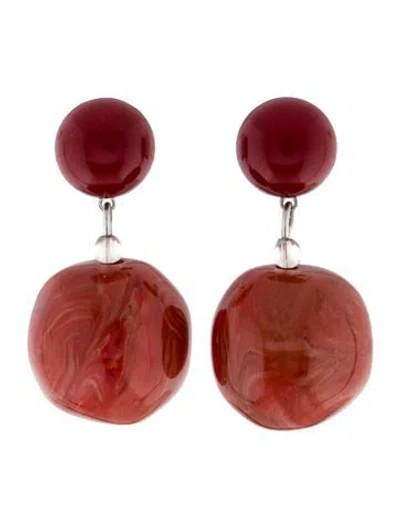 Pre-owned Rachel Comey Acrylic Drop Earrings In Multi