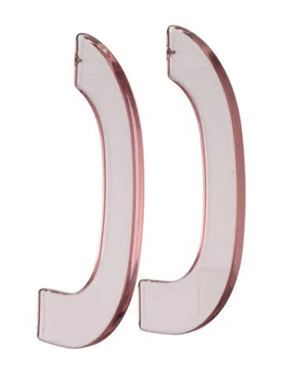 Pre-owned Rachel Comey Acrylic Handle Earrings In Pink