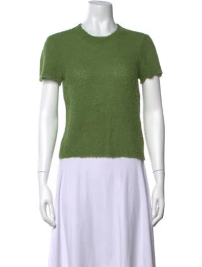 Pre-owned Rachel Comey Alpaca Crew Neck Sweater In Green