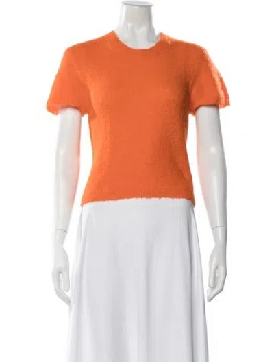 Pre-owned Rachel Comey Alpaca Crew Neck Sweater In Orange