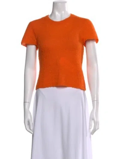 Pre-owned Rachel Comey Alpaca Crew Neck Top In Orange