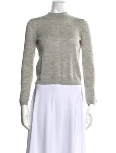 Pre-owned Rachel Comey Alpaca Mock Neck Sweater In Gray