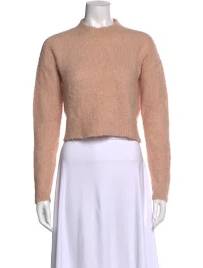 Pre-owned Rachel Comey Alpaca Mock Neck Sweater In Pink