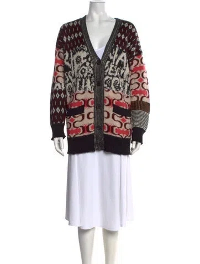 Pre-owned Rachel Comey Alpaca Patterned Sweater In Black