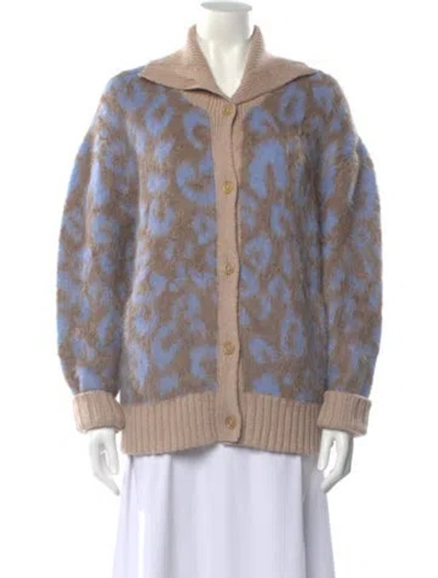 Pre-owned Rachel Comey Alpaca Printed Sweater In Neutral