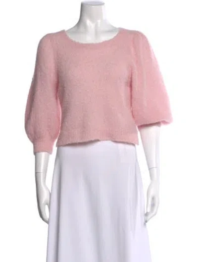 Pre-owned Rachel Comey Alpaca Scoop Neck Sweater In Pink