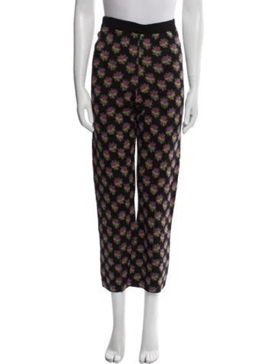 Pre-owned Rachel Comey Alpaca Straight Leg Pants In Black