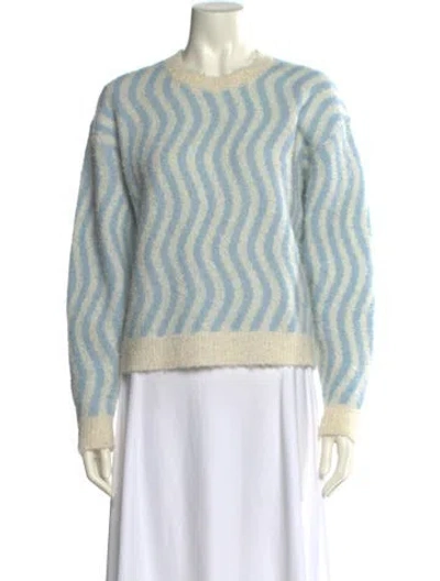 Pre-owned Rachel Comey Alpaca Striped Sweater In Neutral