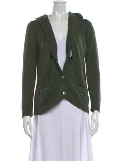 Pre-owned Rachel Comey Alpaca V-neck Sweater In Green