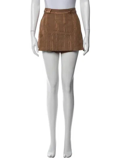 Pre-owned Rachel Comey Animal Print Mini Shorts W/ Tags In Brown