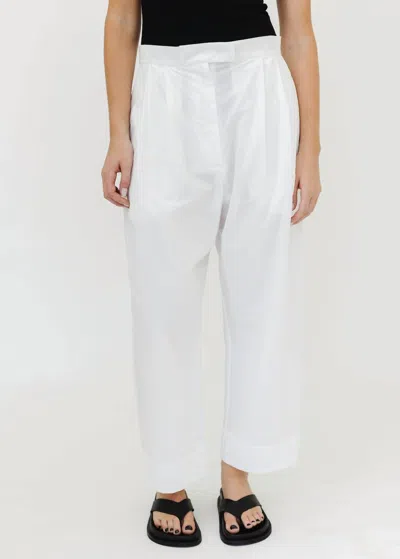 Rachel Comey Babar Cropped Wide Leg Pant In White