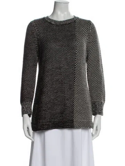 Pre-owned Rachel Comey Baby Alpaca Crew Neck Sweater In Black