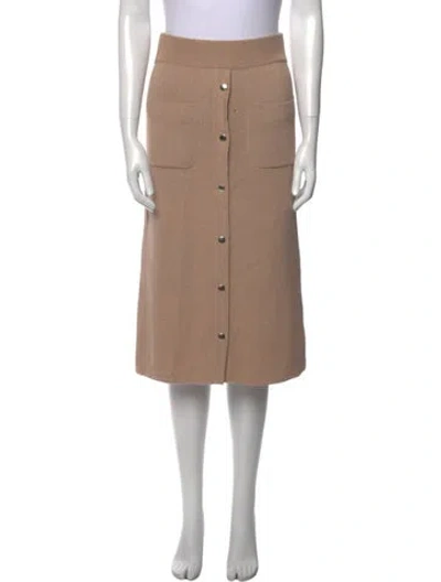 Pre-owned Rachel Comey Baby Alpaca Knee-length Skirt In Neutral