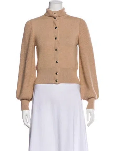 Pre-owned Rachel Comey Baby Alpaca Mock Neck Sweater In Neutral