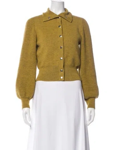 Pre-owned Rachel Comey Baby Alpaca Sweater In Yellow