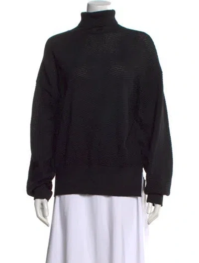 Pre-owned Rachel Comey Baby Alpaca Turtleneck Sweater In Black