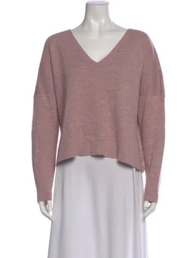 Pre-owned Rachel Comey Baby Alpaca V-neck Sweater In Pink