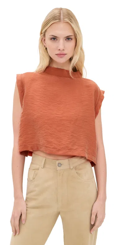 Rachel Comey Bacchus Top Terracotta In Brown