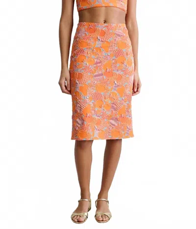 Rachel Comey Baldera Midi Skirt In Orange