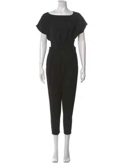 Pre-owned Rachel Comey Bateau Neckline Jumpsuit In Black