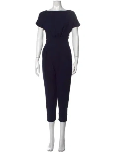 Pre-owned Rachel Comey Bateau Neckline Jumpsuit In Blue