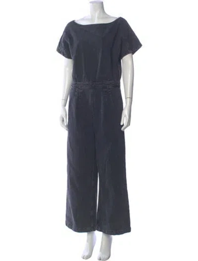Pre-owned Rachel Comey Bateau Neckline Jumpsuit In Gray