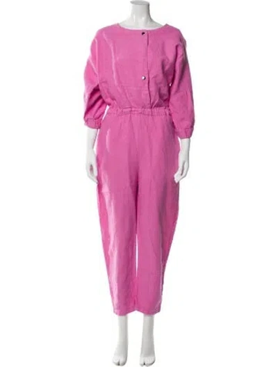 Pre-owned Rachel Comey Bateau Neckline Jumpsuit In Pink