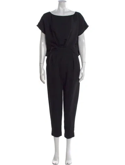 Pre-owned Rachel Comey Bateau Neckline Jumpsuit W/ Tags In Black