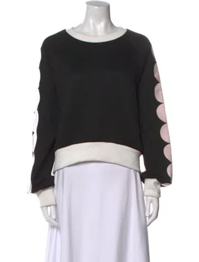 Pre-owned Rachel Comey Bateau Neckline Long Sleeve Sweatshirt In Multi