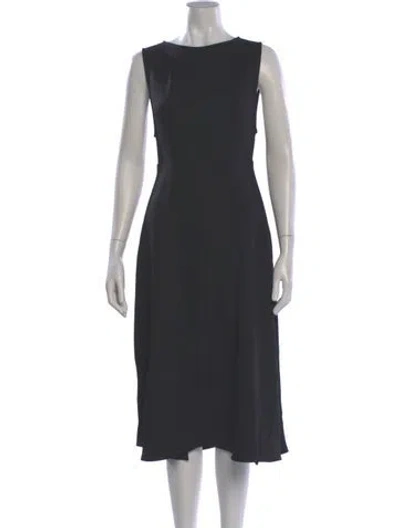 Pre-owned Rachel Comey Bateau Neckline Midi Length Dress In Gray