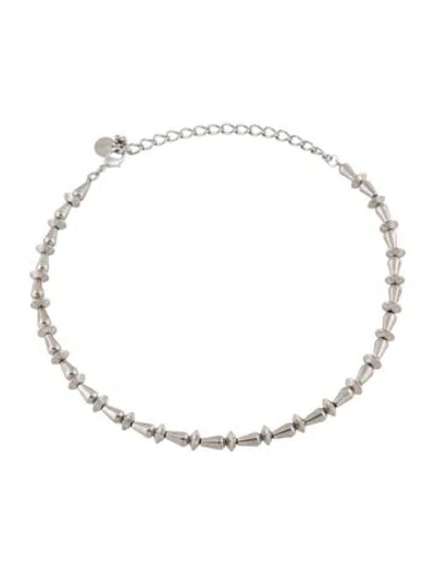 Pre-owned Rachel Comey Beaded Strand Pinch Necklace, 19.5" In Multicolor