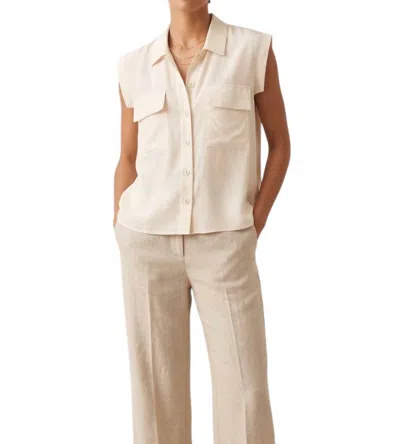Rachel Comey Brewster Sleeveless Top In Butter In Neutral