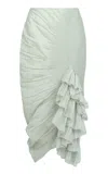 Rachel Comey Brimson Cotton-silk Skirt In White