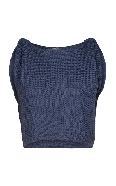 Rachel Comey Cannelle Cotton Top In Blue
