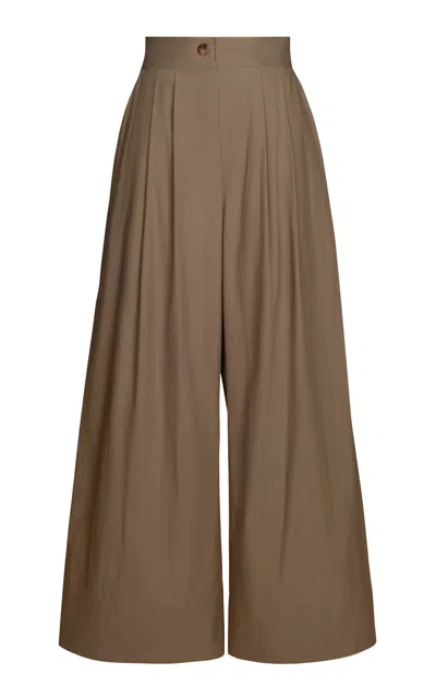 Rachel Comey Coxsone Cotton Pants In Brown