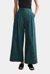 Rachel Comey Coxsone Wide Leg Pant In Dark Juniper In Multi